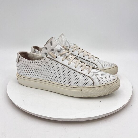 Woman By Common Projects Achilles Women Size EU 37 US 7 Perforated White Shoes - Picture 4 of 13